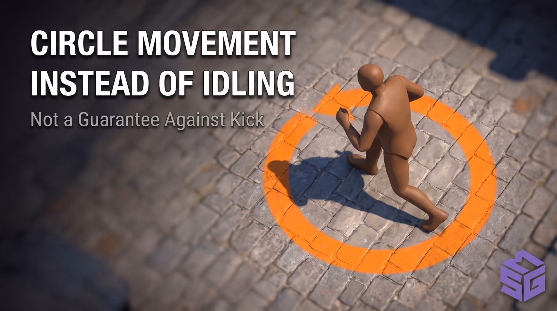Circular character movement trajectory to bypass AFK kick in CS2