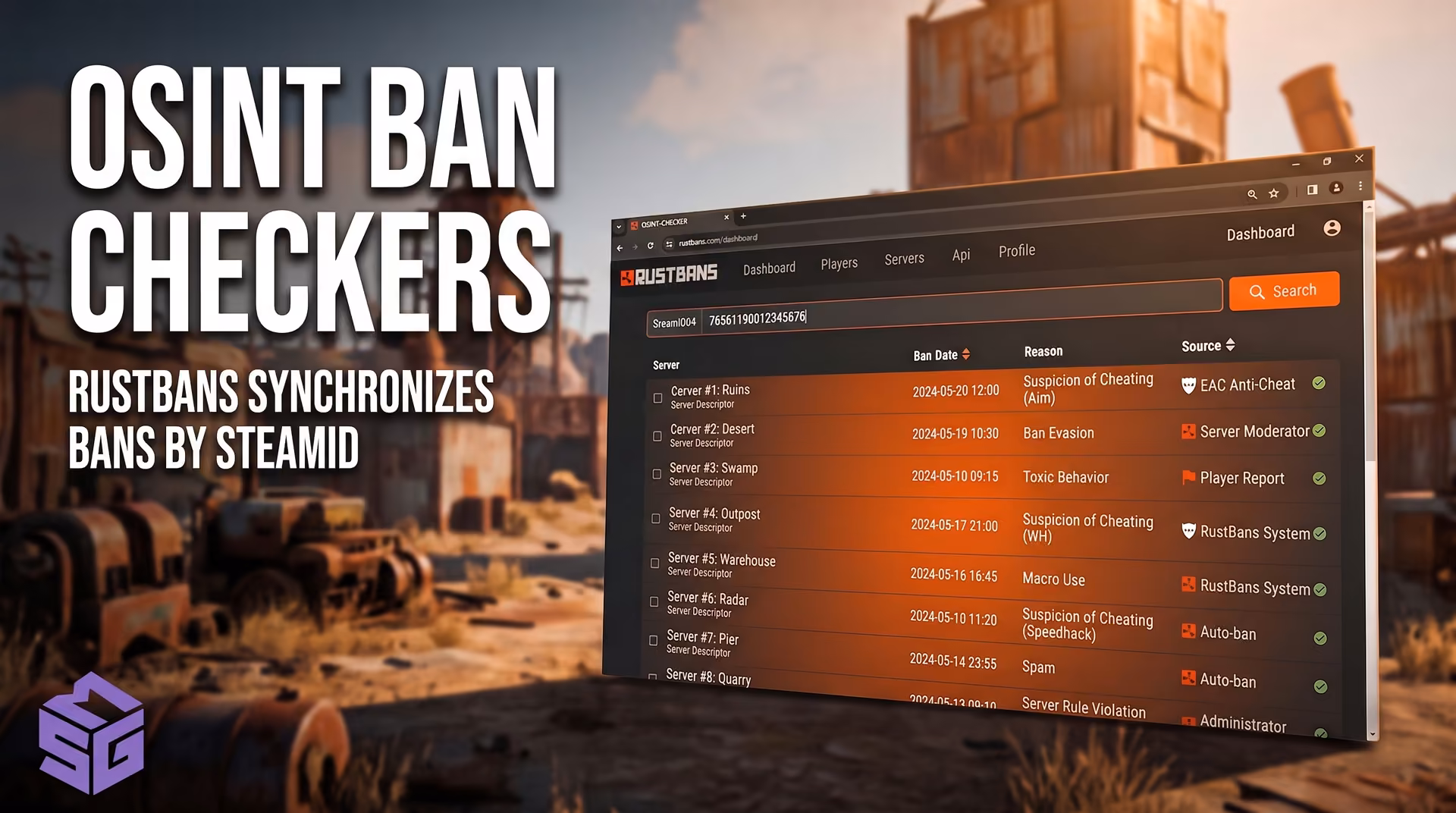 How to check Rust bans via RustBans
